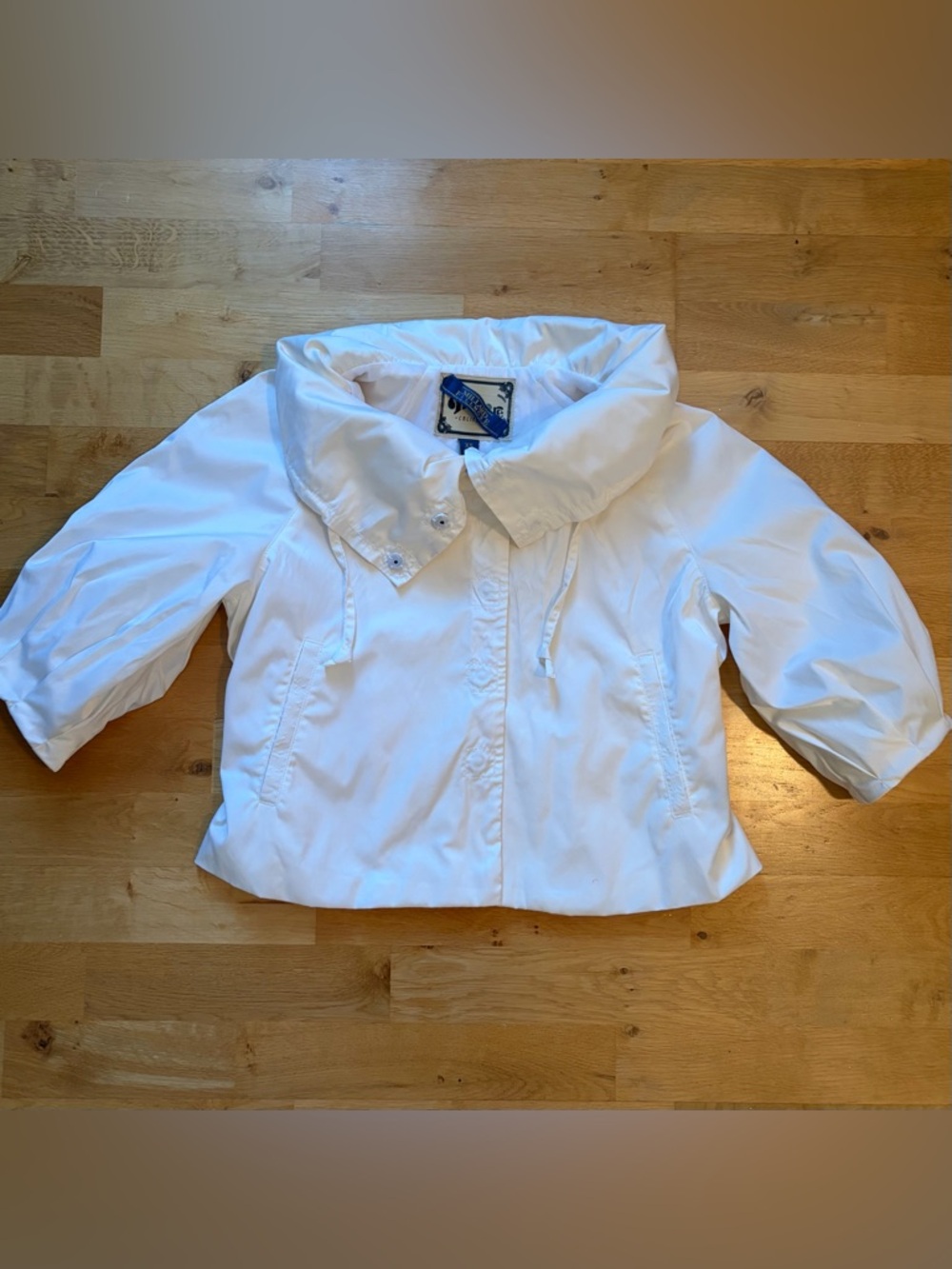 Millard Fillmore Women’s Off-White Lined Button-Up Jacket, XS